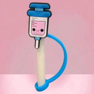 A pen with a cartoon face on it