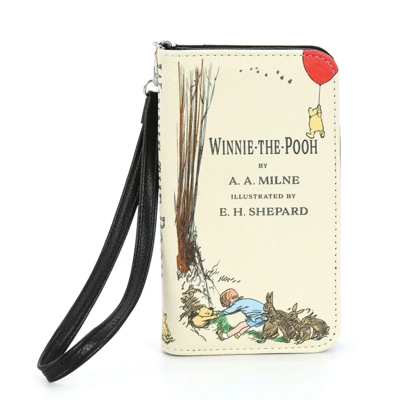 Winnie-the-Pooh book-style clutch wallet.